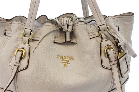 prada milano white handbag|authentic used prada handbags.